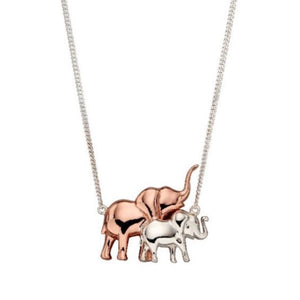 Mum and Baby Elephant Necklace