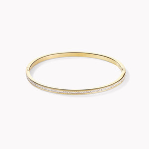 
            
                Load image into Gallery viewer, Coeur De Lion Bangle | Stainless Steel Gold Crystals Pavé Crystals 17
            
        