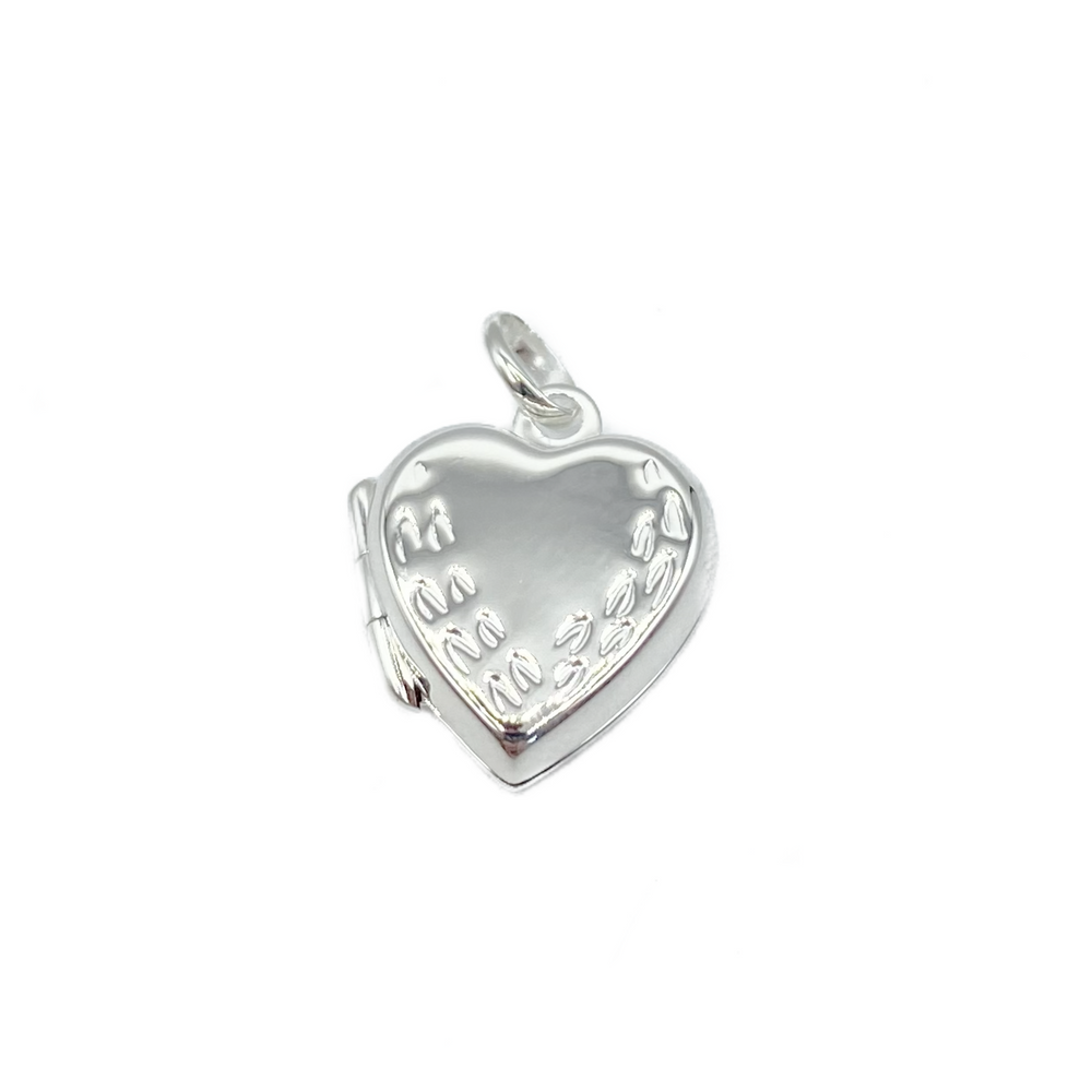 Small Sterling Silver Heart Locket (no chain)