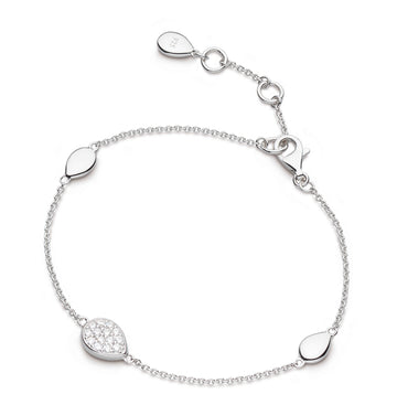Kit Heath | Coast Pebble Glisten CZ Pavé Station Bracelet