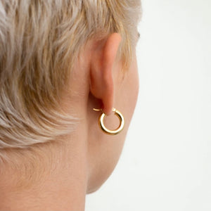 The Hoop Station | Mini Curvaceous Hoops - Gold