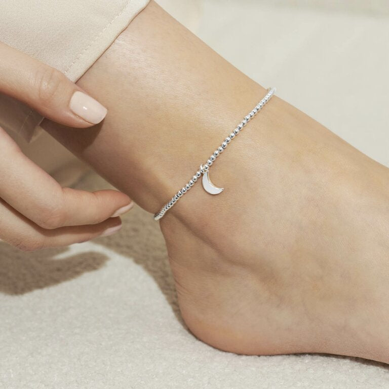 Joma Jewellery | Silver Moon Anklet