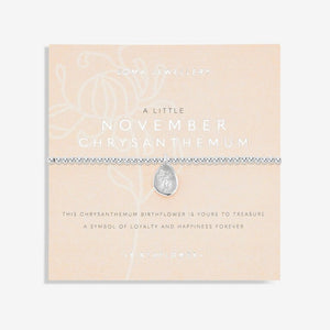 Joma Jewellery | November Birthflower Bracelet