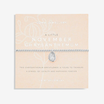 Joma Jewellery | November Birthflower Bracelet