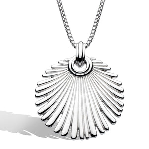 Kit Heath | Radiance Silver Grande Fan Toggle Necklace