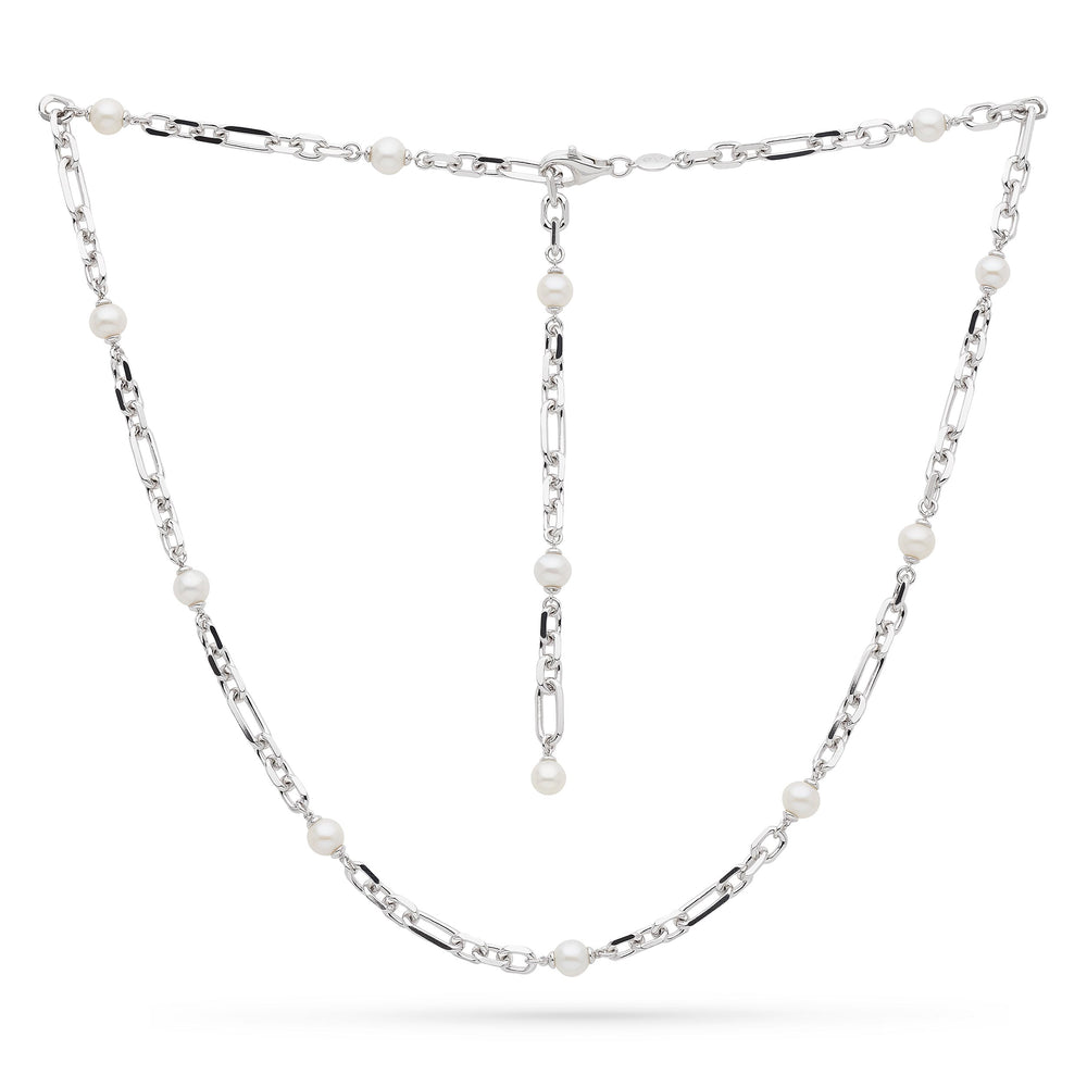 Kit Heath | Revival Figaro Pearl Chain Link Multi Wear Station Necklace