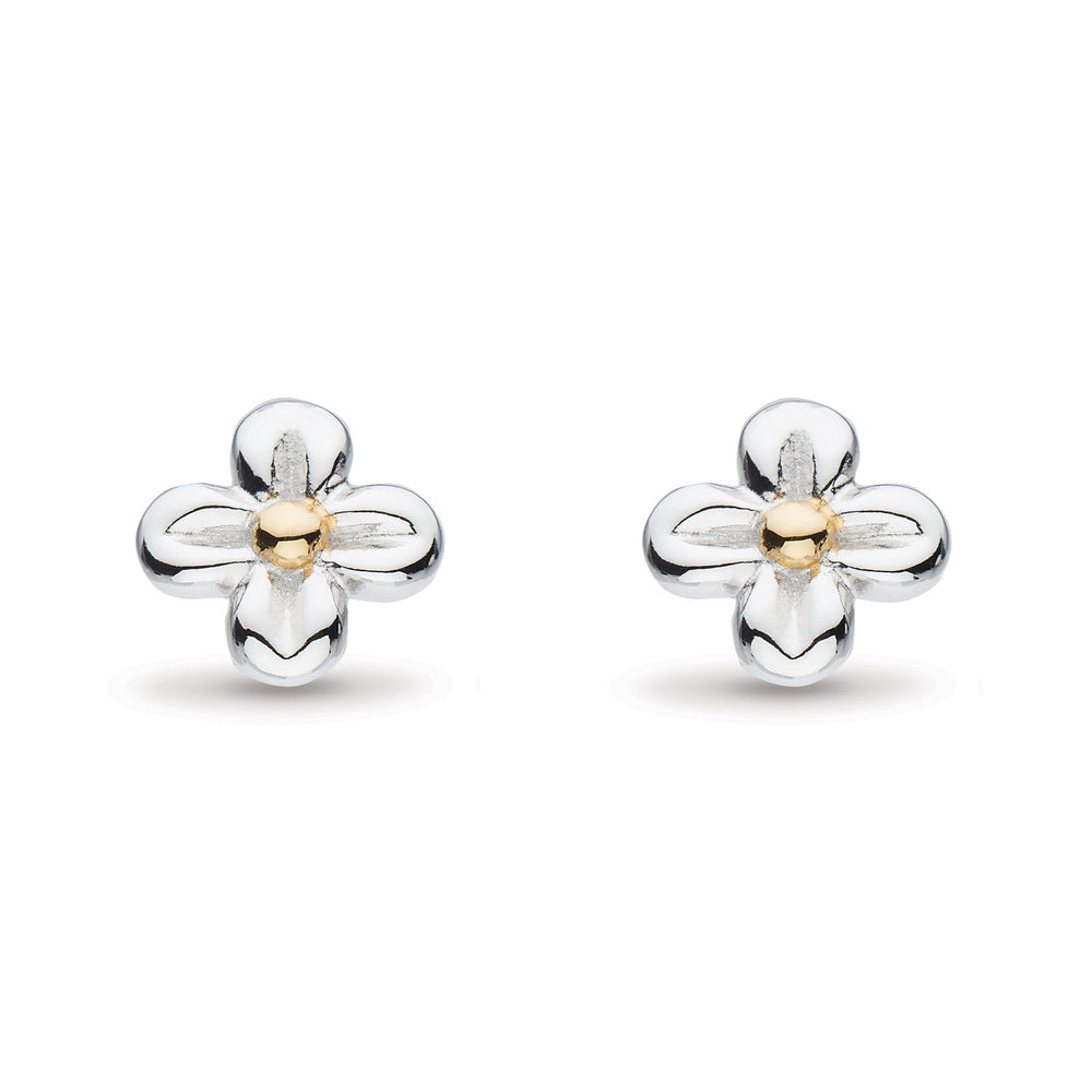 Kit Heath Blossom Flyte Honey Flower Stud Earrings - Maudes The Jewellers