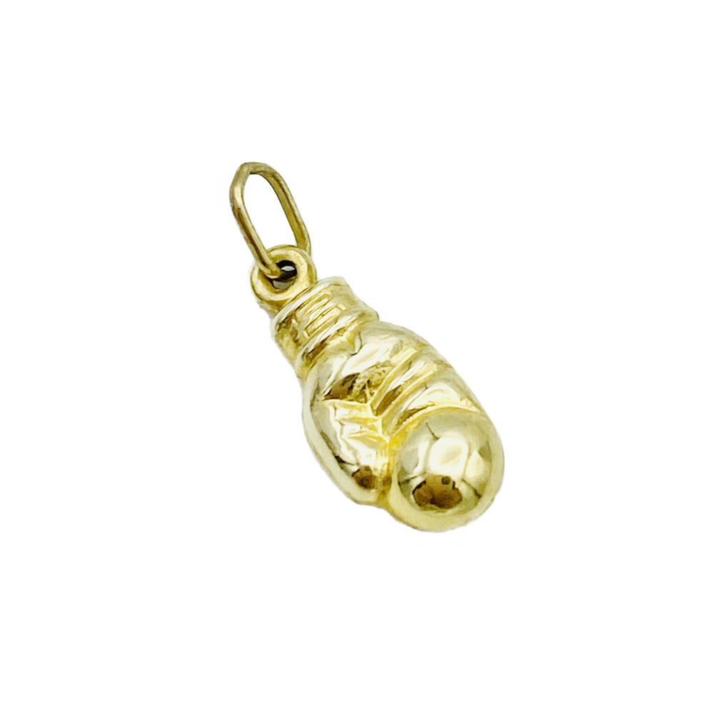 9ct Yellow Gold Boxing Glove Charm Pendant (No Chain)
