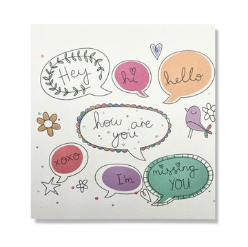 Belly Button Designs | Hey Hi Hello Card