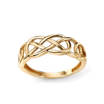 9ct Yellow Gold Celtic Pattern Ring