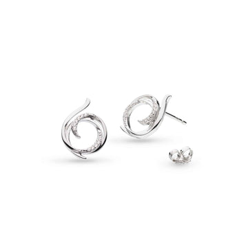 Kit Heath | Helix Wrap Pavé Stud Earrings