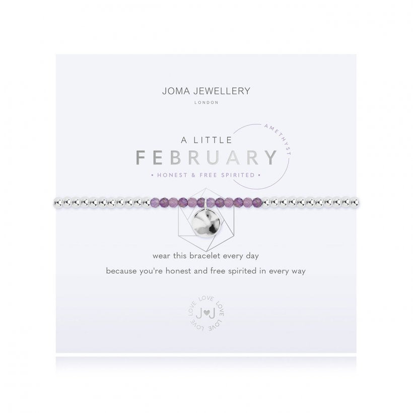 Joma Jewellery | Birthstone February Amethyst Bracelet