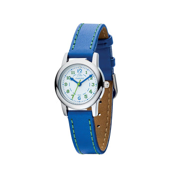D for Diamond Blue Leather Strap Children’s Watch