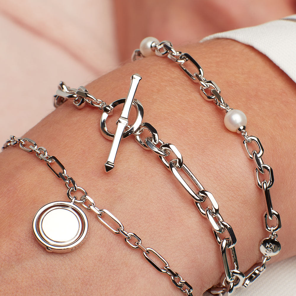 Kit Heath | Revival Figaro Chain Link T-Bar Bracelet