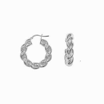 The Hoop Station | Twisted Frill Hoop Earrings