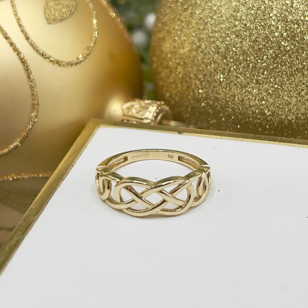 9ct Yellow Gold Celtic Pattern Ring